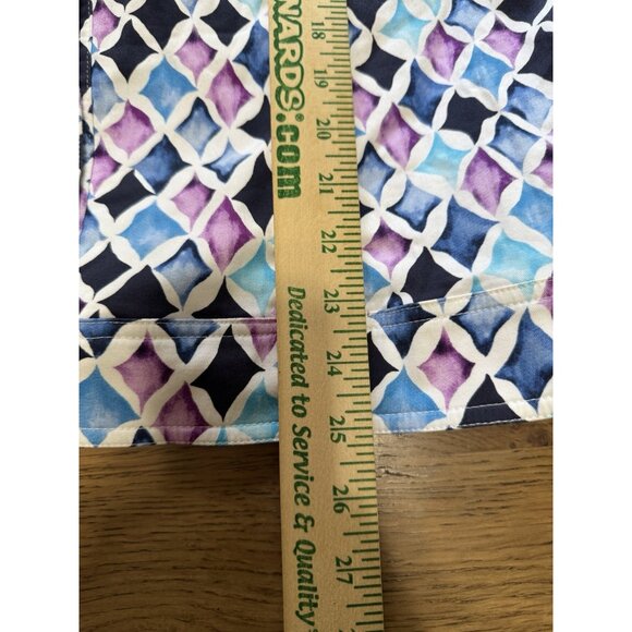 CJ Banks Jacket Women Size 1X Long Sleeve Button Down Cotton Blend Colorful City - Picture 4 of 12